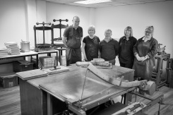 Talented staff of the Carronvale bindery